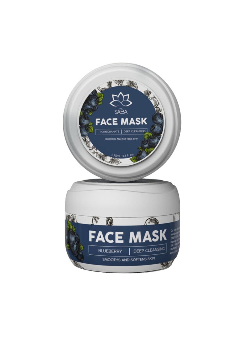 The Saba Face Mask Blueberry 75ml 