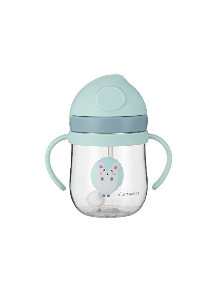 Manhua Children's straw water cup with handle, learning drink cup with gravity ball 250ml - Image 1