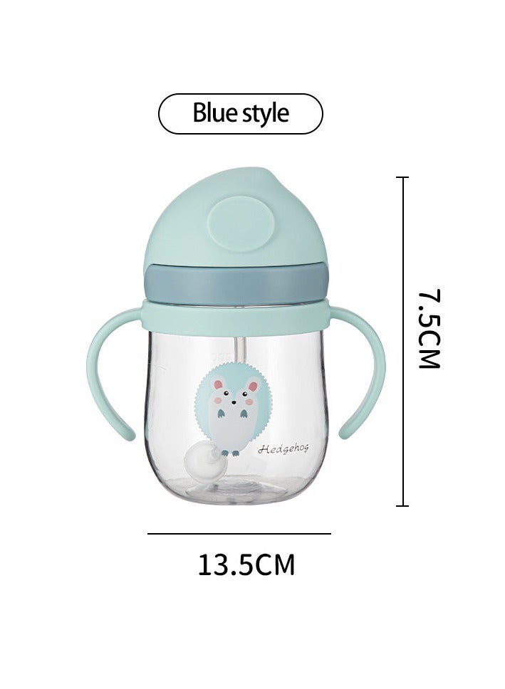 Manhua Children's straw water cup with handle, learning drink cup with gravity ball 250ml - Image 3