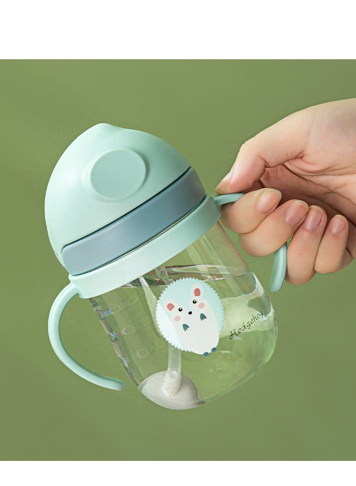 Manhua Children's straw water cup with handle, learning drink cup with gravity ball 250ml - Image 2