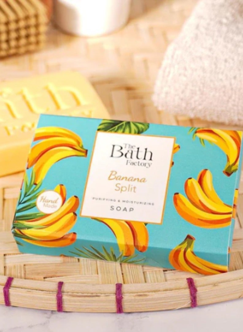 The Bath Factory Banana Split Soap, 80 g – Nourishing Cleanser for Smooth and Moisturised Skin - Image 2
