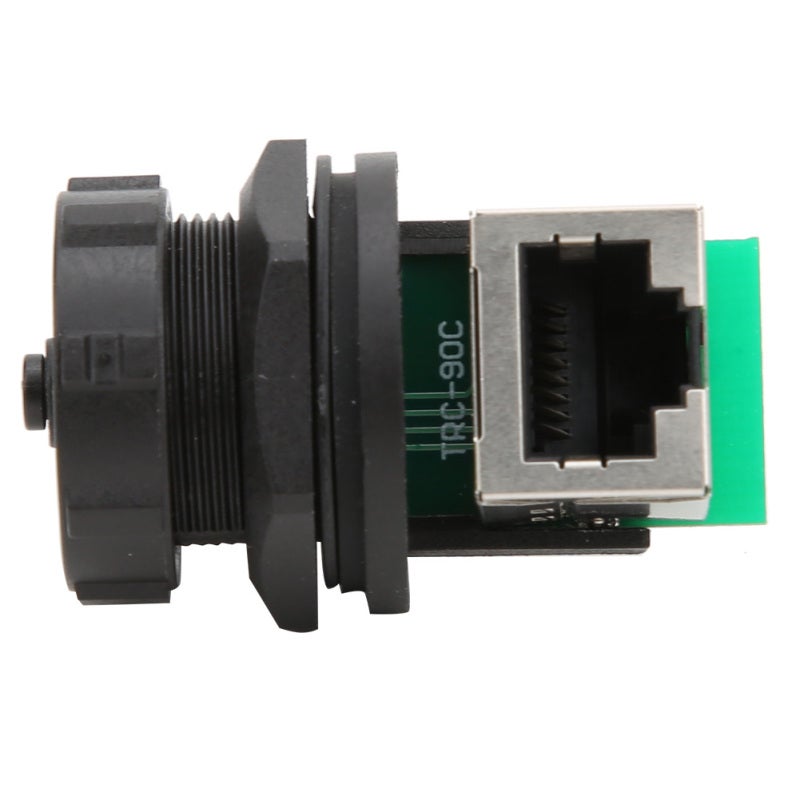 Ethernet Connector: IP67 Waterproof Dustproof V-0 Flame Retardant - No Welding Required Threaded Connection Adapter for LED Display, CCTV System, Industrial Automation - Image 1