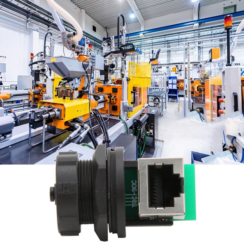 Ethernet Connector: IP67 Waterproof Dustproof V-0 Flame Retardant - No Welding Required Threaded Connection Adapter for LED Display, CCTV System, Industrial Automation - Image 5