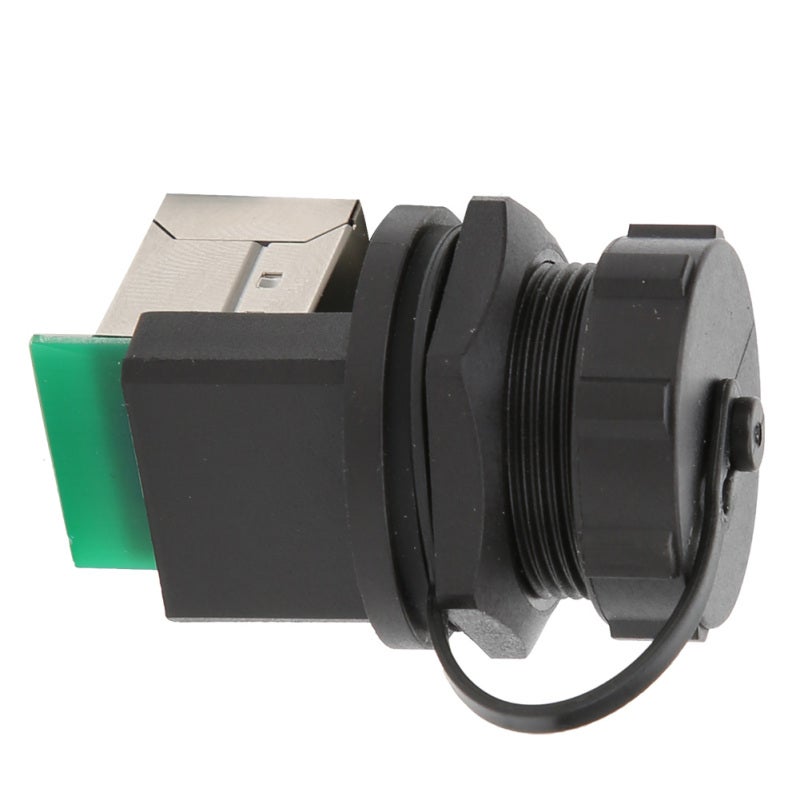 Ethernet Connector: IP67 Waterproof Dustproof V-0 Flame Retardant - No Welding Required Threaded Connection Adapter for LED Display, CCTV System, Industrial Automation - Image 3