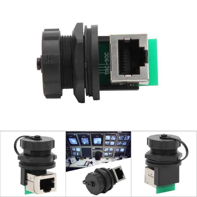 Ethernet Connector: IP67 Waterproof Dustproof V-0 Flame Retardant - No Welding Required Threaded Connection Adapter for LED Display, CCTV System, Industrial Automation - Image 2