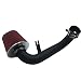 OBUYTO 25Inch Cold Air Intake System Kit Filter Compatible for Honda Civic DXLXEXGXVP ATMT 17L 20012005 ATMT Black Tube Red Filter - Image 2