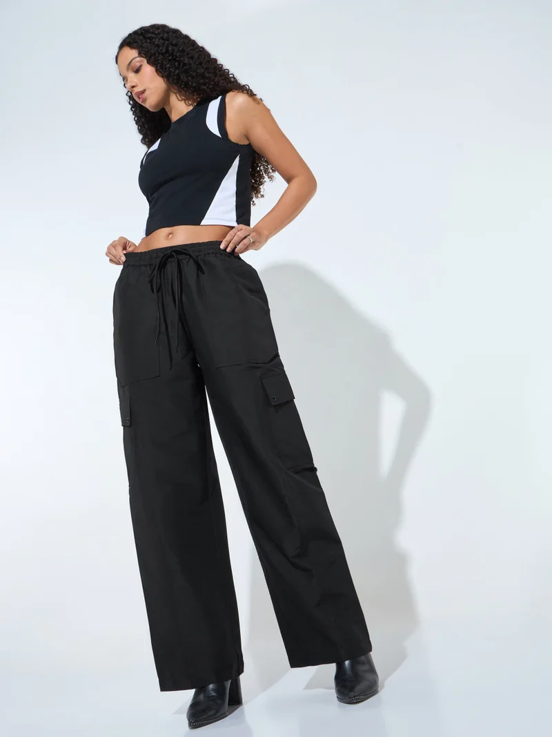 أوجيدر Black Baggy Fit Trouser