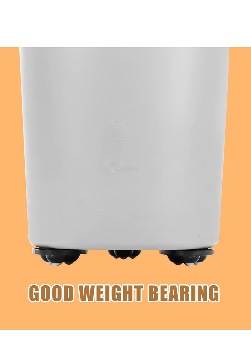 16 Pcs Mini Sticky Casters, Self-Adhesive 360° Swivel Wheels for Toy Cars, Storage Boxes, Shoe Racks, Trash Cans, DIY Projects - Black Tiny Roller Pulleys. - Image 4