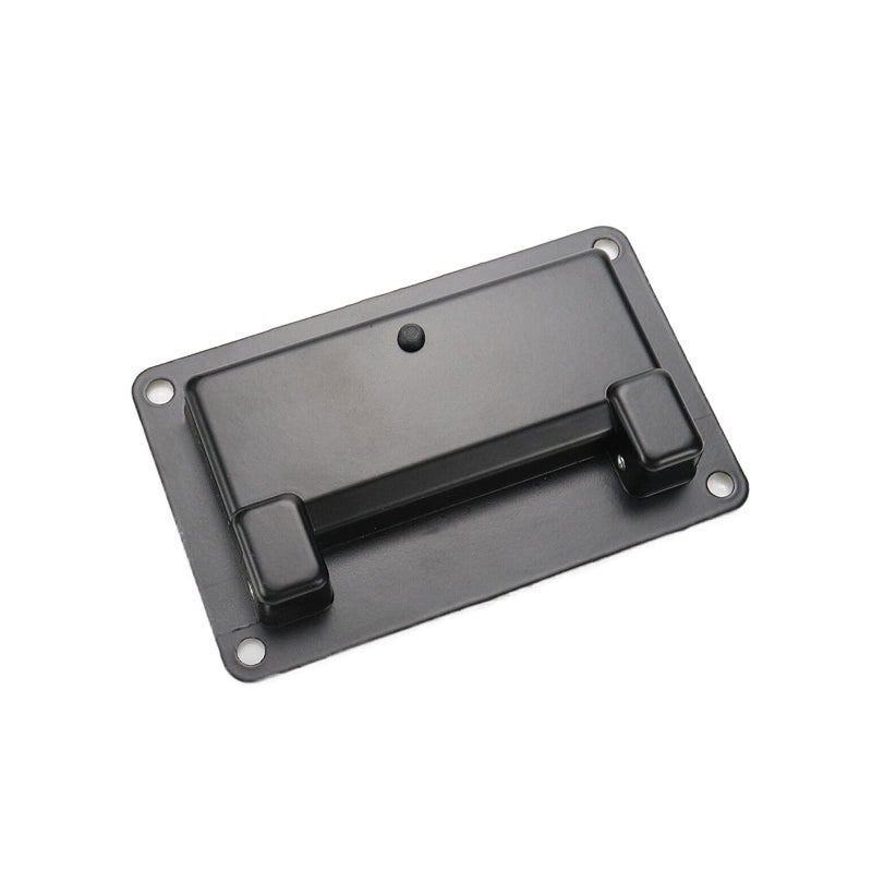 Tsnamay مقبض سحب غائر أسود من تسناماي، قطعتان، مصنوع من سبائك الزنك، مقبض باب غائر لرفع الباب، مقبض شديد التحمل لصندوق الأدوات، 4.33 بوصة × 2.75 بوصة / 110 × 70 مم - Image 4