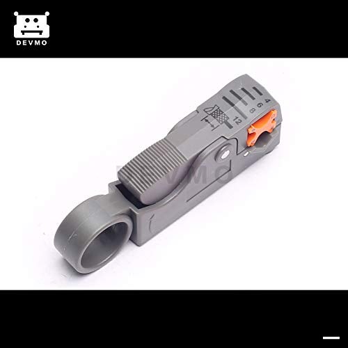 DEVMO Cable Stripper Coaxial Wire Coax Stripping Tool RG6 RG8 RG58 RG59 Universal - Image 2