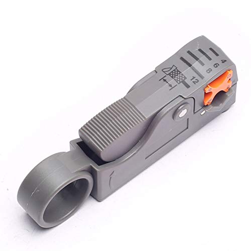 DEVMO Cable Stripper Coaxial Wire Coax Stripping Tool RG6 RG8 RG58 RG59 Universal - Image 1