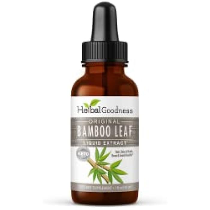 Herbal Goodness Herbal Papaya Bamboo Extract Liquid Collagen Silica Supplements 1oz - Silicio Organico - Organic Hair, Skin and Nails Vitamins Bamboo Leaves Extract - Strengthens Bone and Joints - 1 Bottle - Image 2