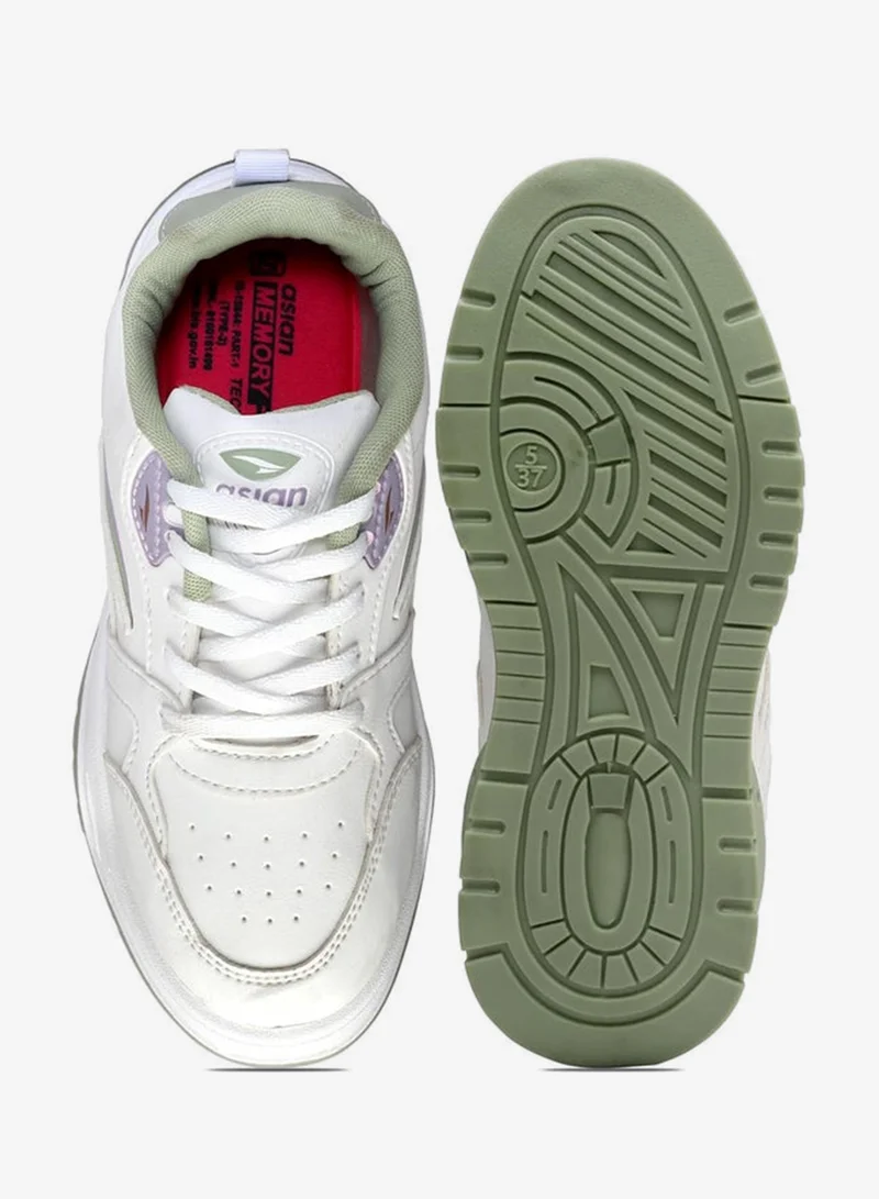 Asian  White Pista Sneakers for Women and Girls for Women | Best Price UAE