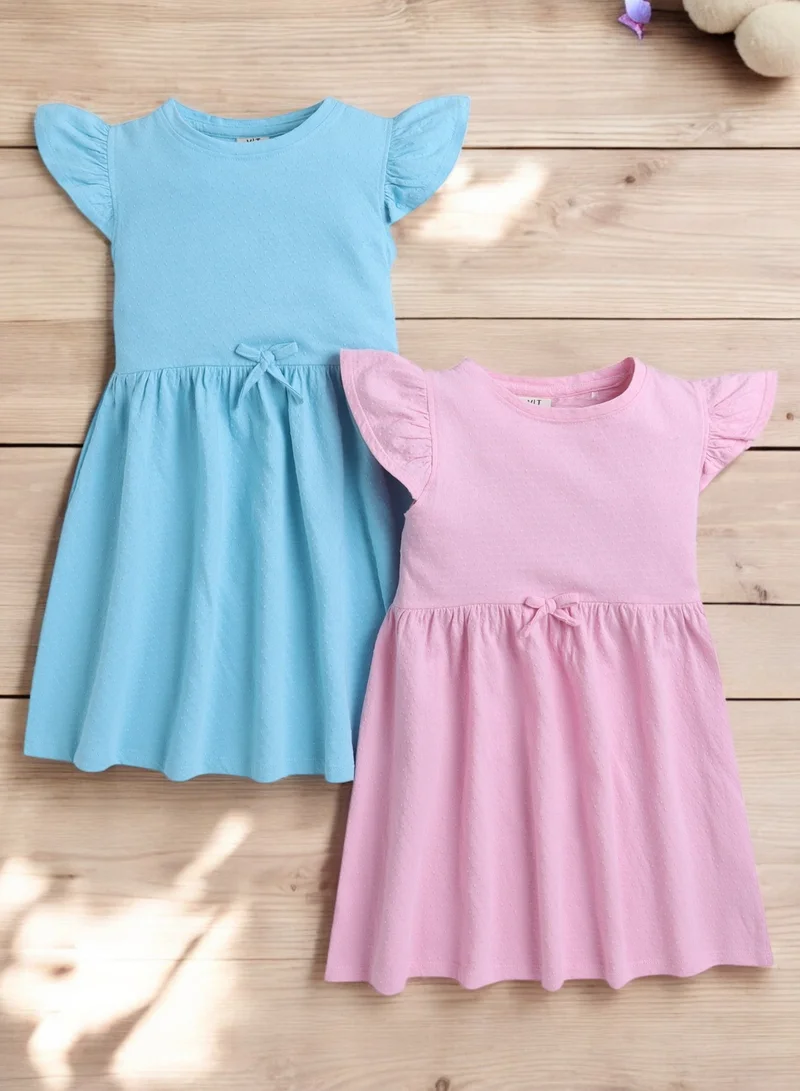 victor and jane Ruffle Sleeve Dress