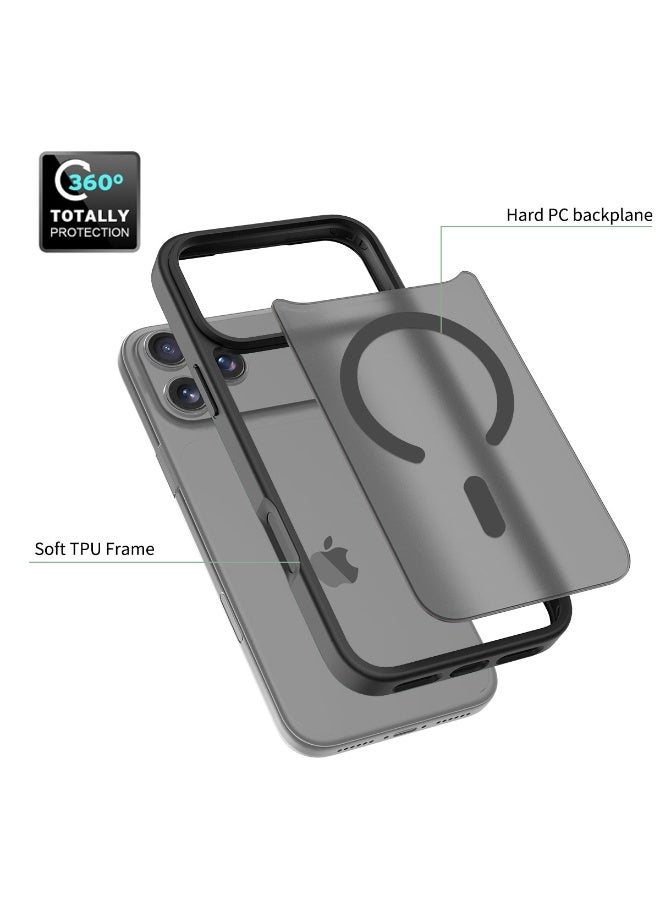 ZXING ‌Magnetic iPhone17 Pro Max Case Black MagSafe Slim 360 Drop Protection - Image 5