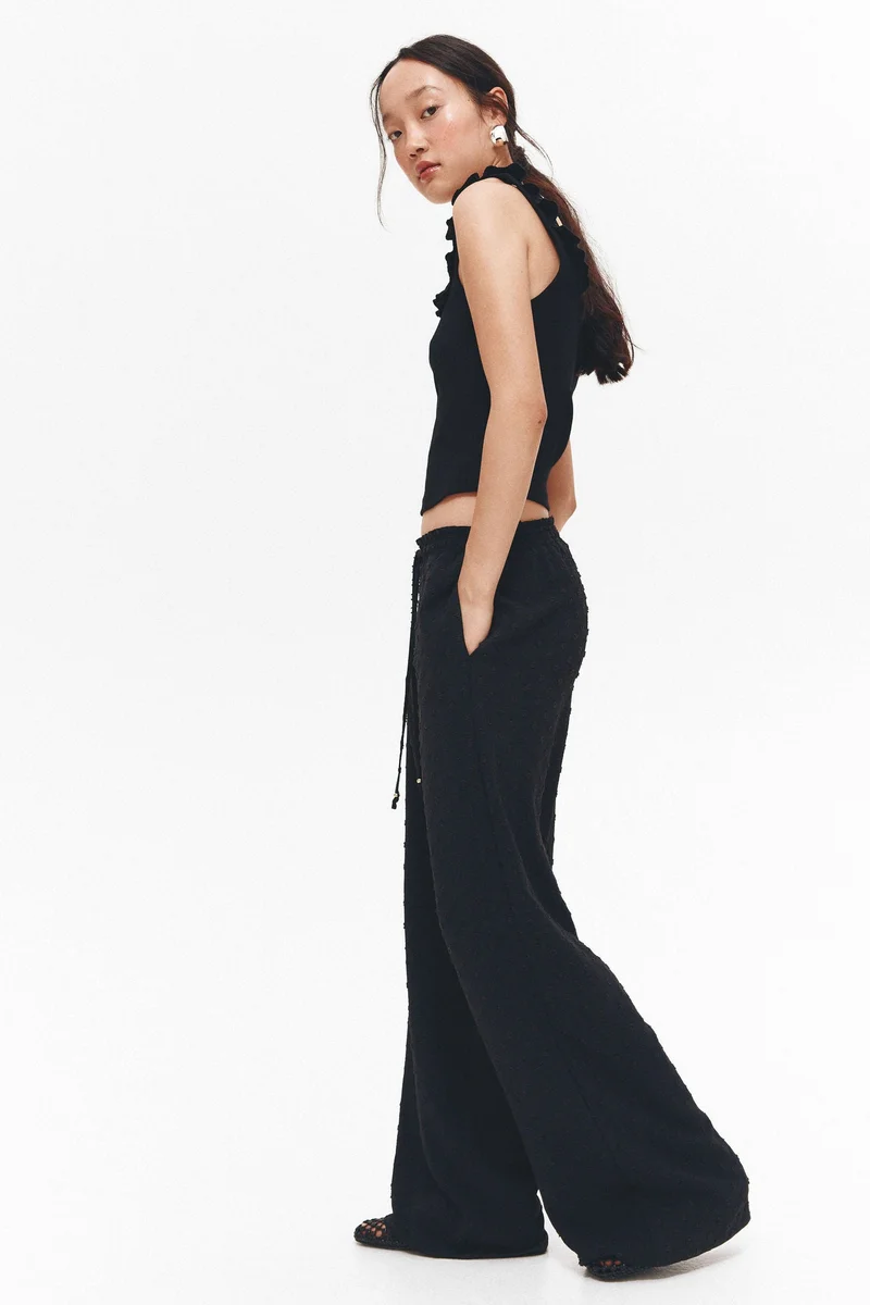 H&M Plumeti drawstring trousers