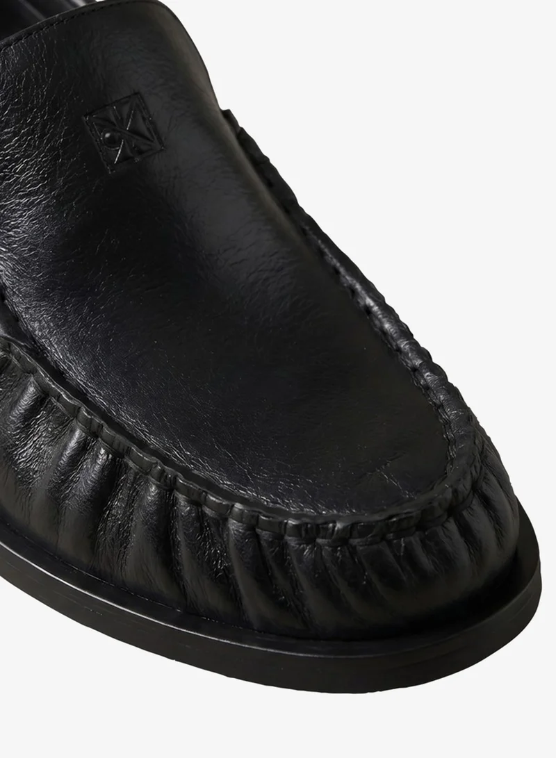 Calvin Klein  Thea - Leather Pleated Loafers for Women | Best Price UAE