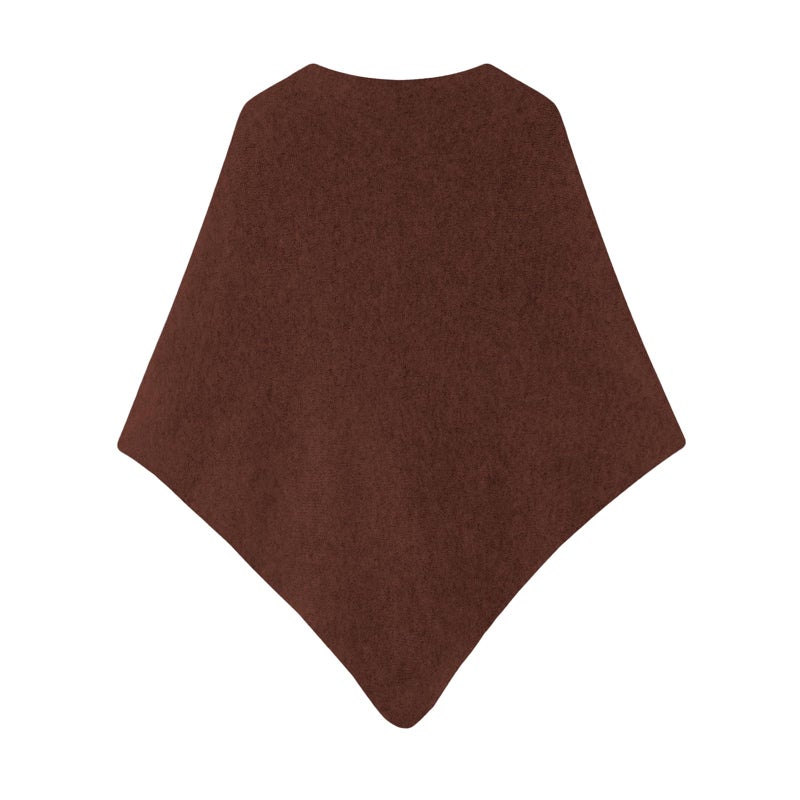 XRTBMN Pashmina Shawl Wraps for Women Knitted Shawls Scarf Solid Color Lightweight Poncho Wrap Tops Fall Winter Clothing (Brown, One Size) - Image 4