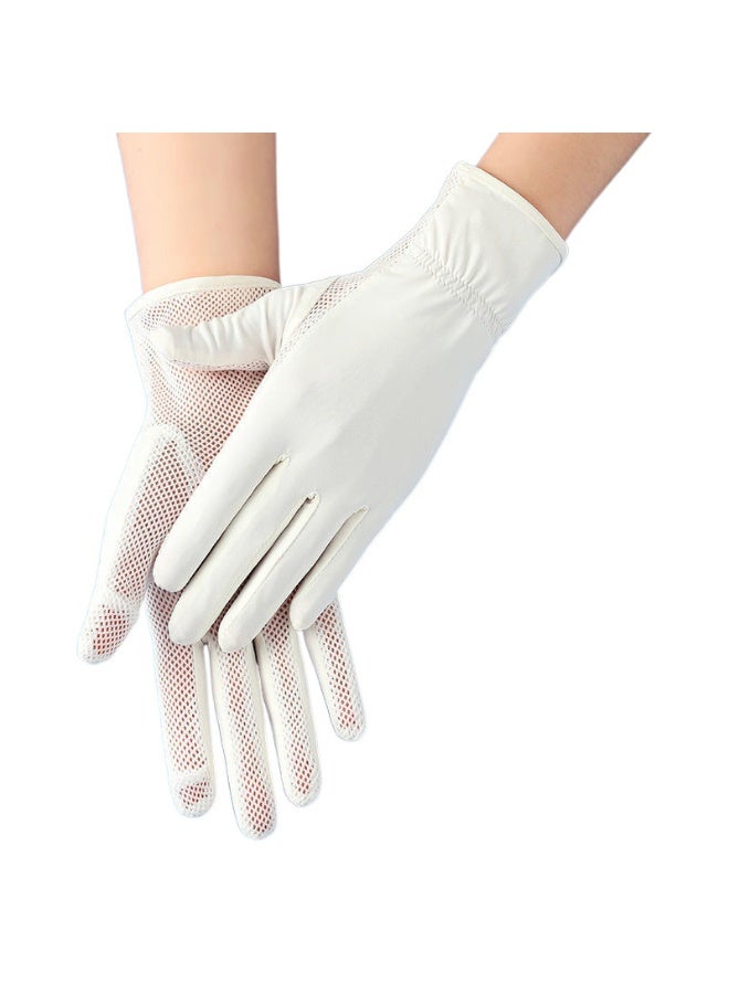 قفازات حماية من الأشعة فوق البنفسجية للصيف للنساء قفازات قيادة قابلة للفتح مع واقي من الشمس وقفازات شاشة تعمل باللمس - Image 1