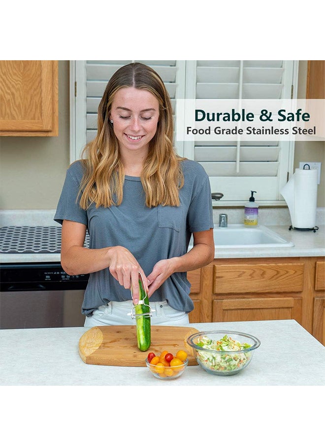 Depend - Stainless Steel Peeler For Vegetables And Fruits Vegetable Peeler Potato peelers Easy To Peel And Clean Premium Stainless Steel Peelers For Kitchen For Veggie Carrot Fruit - Image 1