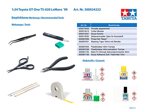 Tamiya تامييا 300024222-1:24 تويوتا جي تي-وان TS-020 لومانز ´99 - Image 4