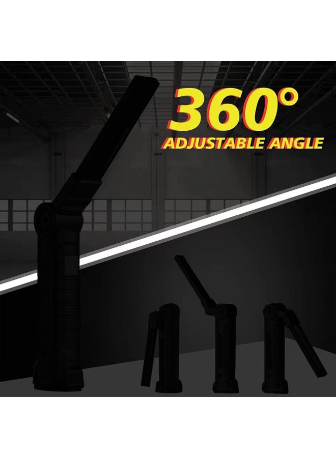 Loquat W51 Work Light Led Outdoor Auto Repair Light Cob Magnetic Attraction Warning 360 ° Adjustable Emergency Lighting W52-Power:W51 (small) - Image 4