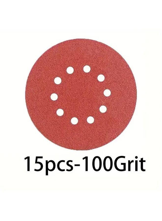 15 قطعة أقراص سنفرة 9 بوصة حبيبات 100 للمسنّات الحوائط الجافة - سنفرة متوسطة إلى ناعمة - Image 1