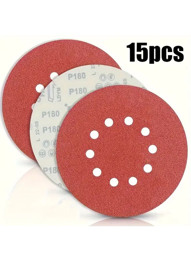 15 قطعة أقراص سنفرة 9 بوصة حبيبات 100 للمسنّات الحوائط الجافة - سنفرة متوسطة إلى ناعمة - Image 2