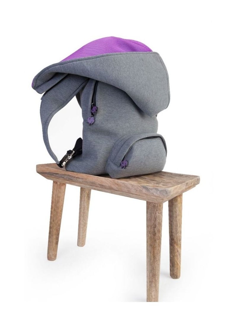 Morikukko Morikukko Grey Basic Purple Large  - Image 1