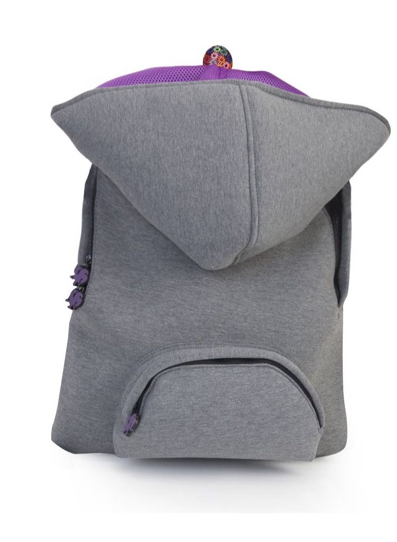 Morikukko Morikukko Grey Basic Purple Large  - Image 2