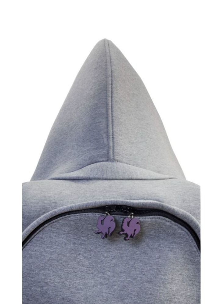 Morikukko Morikukko Grey Basic Purple Large  - Image 3