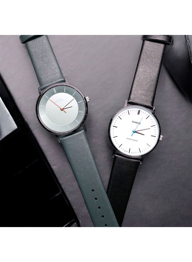 كاسيو ساعة كاسيو للرجال MTP-VT04L-8EDF بتصميم أنالوج – ميناء رمادي نحيف وسوار جلدي أنيق - Image 4