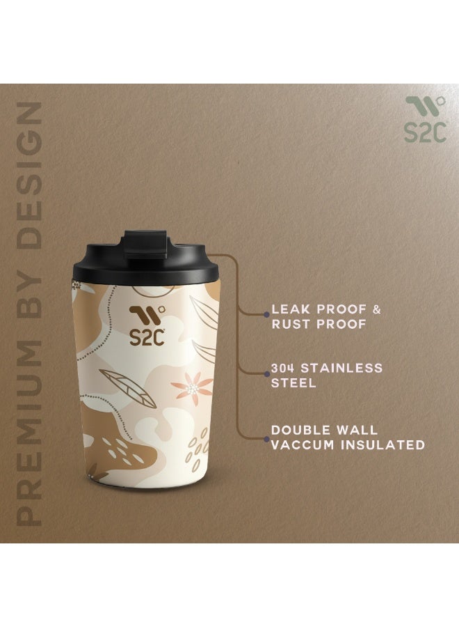 S2C WANDER Series - Premium Insulated Coffee Travel Mug with Lid, Leak Proof, BPA Free, Stainless Steel, Keeps Drinks Hot 8 Hours/Cold 12 Hours, 12oz Capacity, Perfect for Travel & Car - Image 4