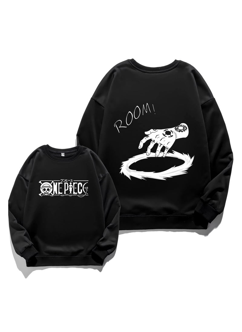 KUYING - New One Piece Retro Washed Round Neck Hoodie - Image 1