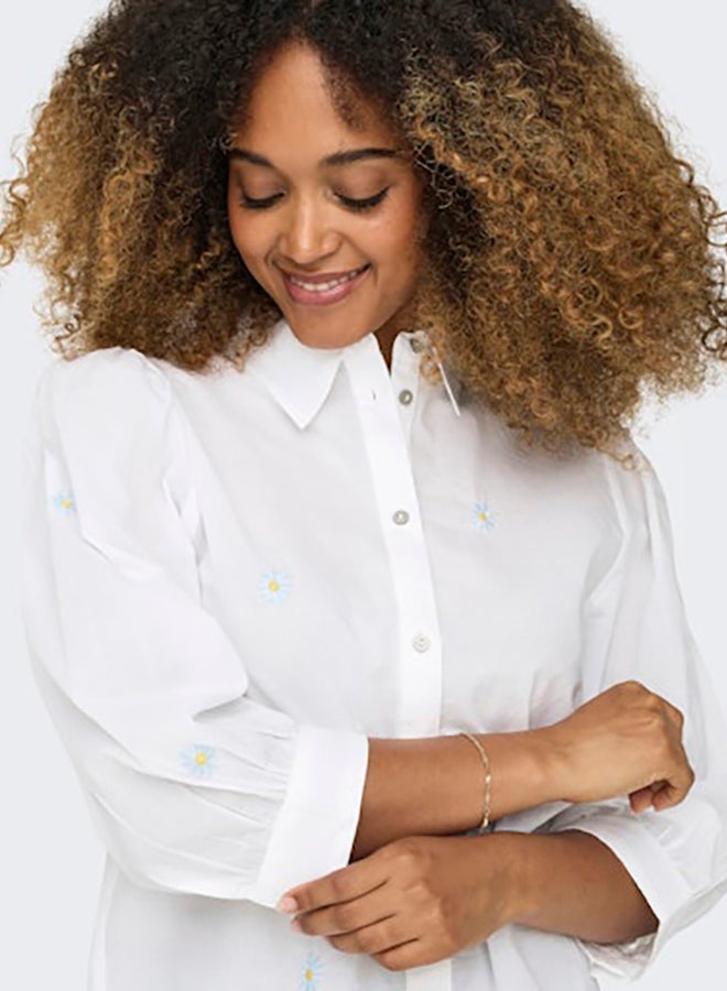 ONLY ONLY Womens Candy 3/4 Cropped Shirt Woven  - Image 2