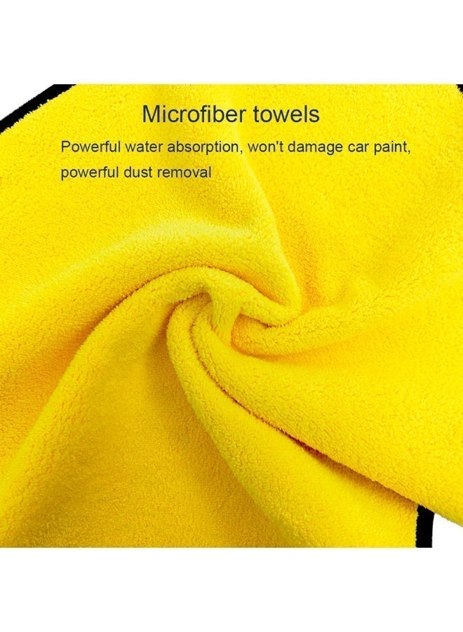 Growpal 3-Pack Thick Microfiber Car Towels – Highly Absorbent Car Cleaning Microfiber Towel, Scratch-Free Double-Sided Cloths Automotive,Microfiber Cleaning Cloth – Perfect Wash Towel Cleaning - Image 2