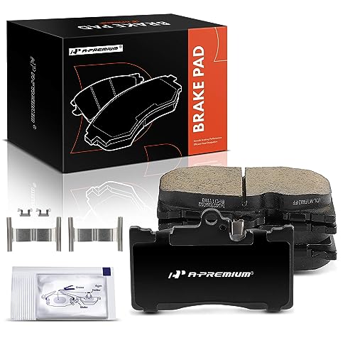 A-Premium Front Ceramic Disc Brake Pads Set Compatible with Lexus IS200t 2016-2017, IS300 2016-2020, IS350 2006-2020, GS200t 2016-2017, GS350, GS430, GS450h, GS460, RC200t, RC300, RC350, 4 Pcs - Image 1