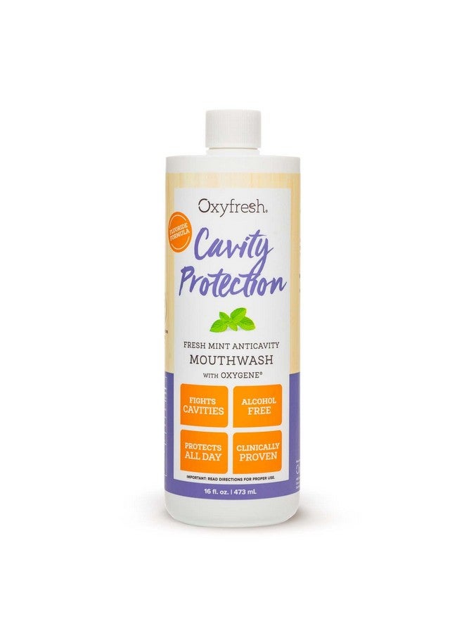 Oxyfresh Cavity Protection Fluoride Mouthwash - Anticavity Mouthwash for Sensitive Teeth - Non-Staining, Alcohol Free - Lasting Fresh Breath. 16 oz. - Image 1