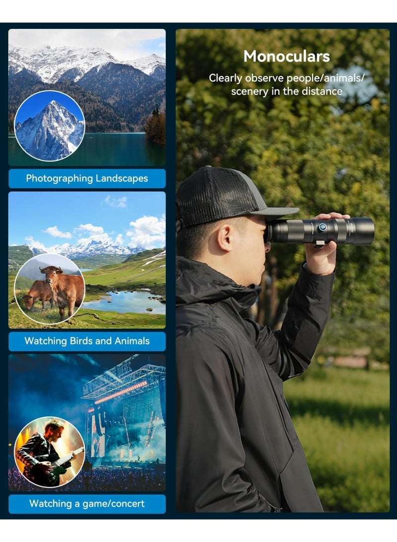 APEXEL 20-60X Zoom Telephoto Lens, High Power HD Telephoto Phone Lens with Tripod and Universal Phone Clip for iPhone 16/15/14/13 Series, Samsung, Android Phone and Most Smartphone - Image 5