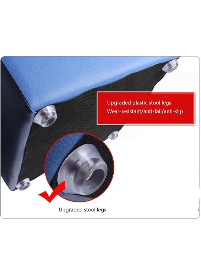 LINGWEI Storage Ottoman Stool Small Chair Bench Cube Footrest Toy Box Shoe Change Bench - Image 2