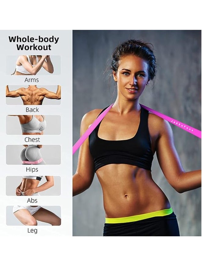 Generic Resistance Loop Exercise Bands Exercise Bands for Home Fitness, Stretching, Strength Training, Physical Therapy,Elastic Workout Bands for Women Men Kids, Set of 5  - Image 3