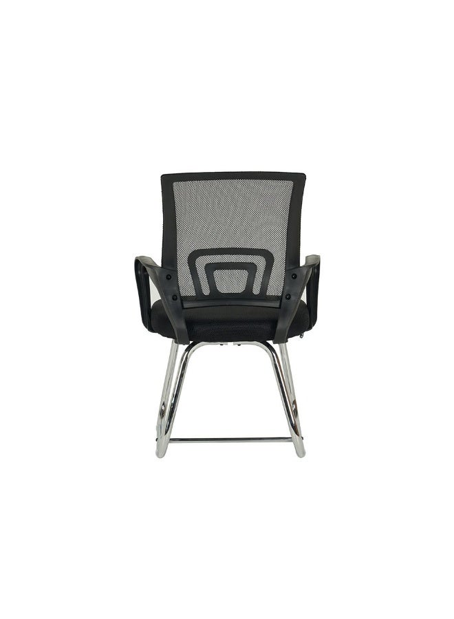 DANUBE HOME Herald Visitor Chair-Black - Image 5