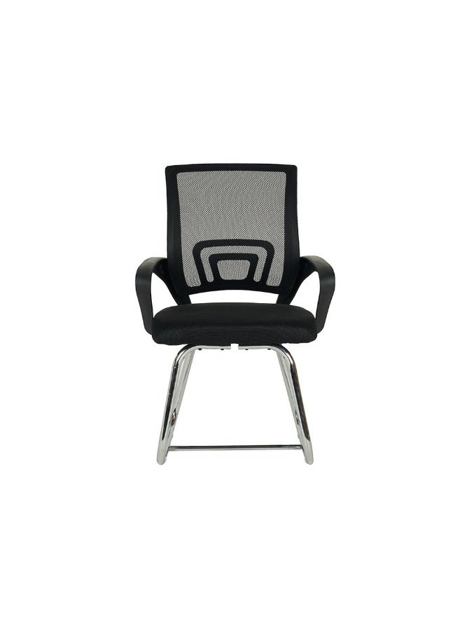 DANUBE HOME Herald Visitor Chair-Black - Image 3