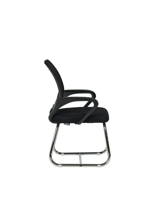 DANUBE HOME Herald Visitor Chair-Black - Image 4