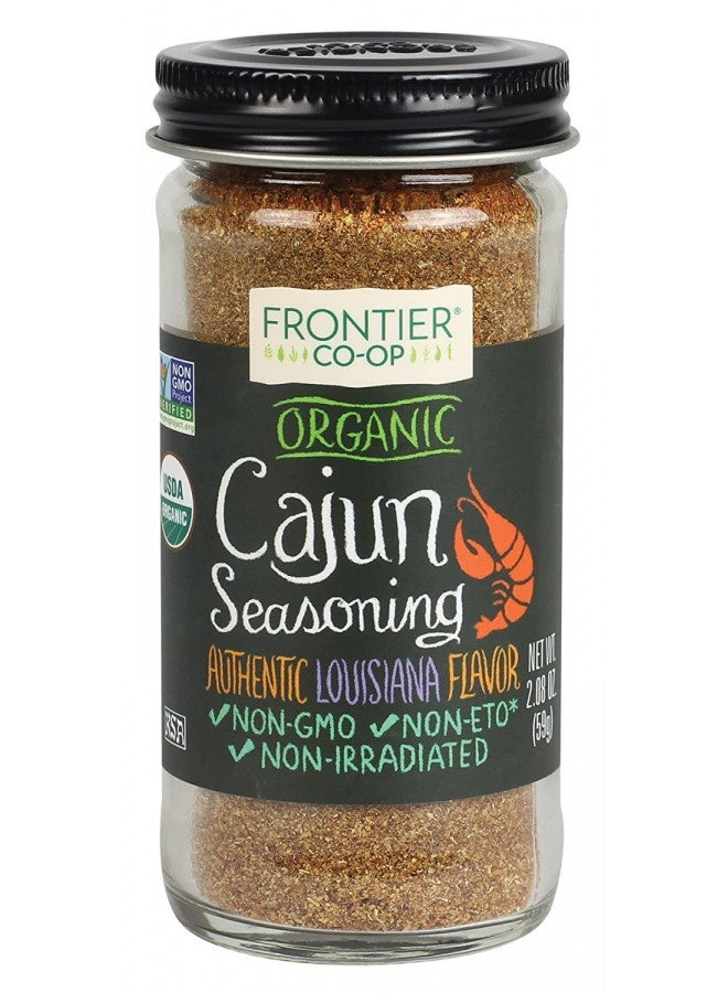 Frontier Co-Op Organic Cajun Seasoning, 2.08-Ounce Jar, Authentic Louisiana Flavor For Southern Delicacies, Kosher, Non Gmo - Image 2