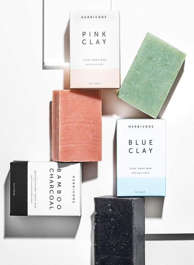 HERBIVORE Bamboo Charcoal Gentle Cleansing Bar Soap - For Face & Body, Deeply Cleanses & Exfoliates, Suitable for All Skin Types, Vegan, 4 oz (2 Pack) - Image 5