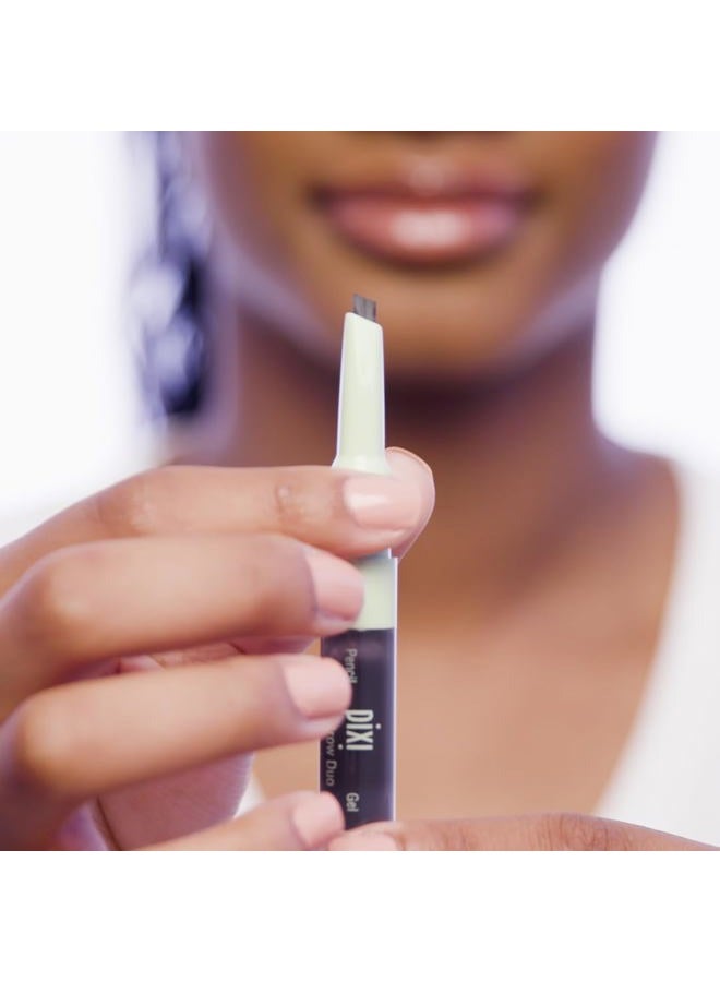 pixi Natural Brow Duo - Deep Brunette, Precision Pencil & Tinted Gel, Waterproof Brow Shaper for All-Day Hold, Paraben-Free, 0.2oz - Image 4