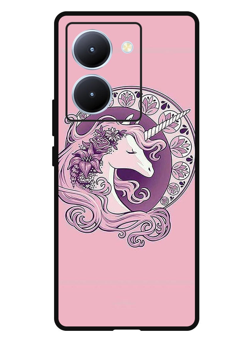Theodor Protective Case Anti Scratch Shock Proof Bumper Cover For ViVo Y78 China Pink Unicorn - Image 1