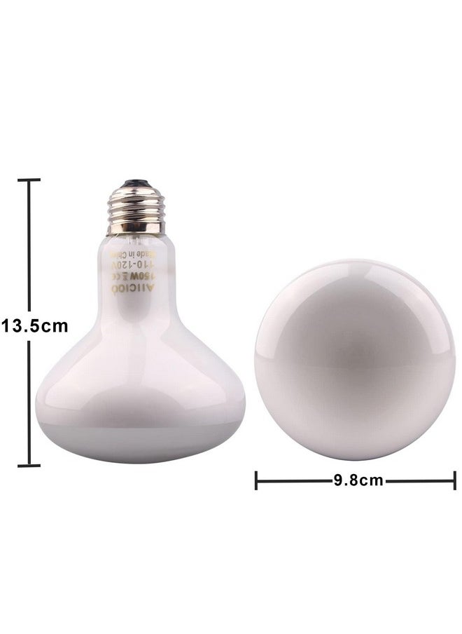 Aiicioo - Reptile Basking Light Bulb  150W Reptile Heat Lamp Basking Bulb For Bearded Dragon Turtle Hermit Crab Gecko Lizard Daylight - Image 1
