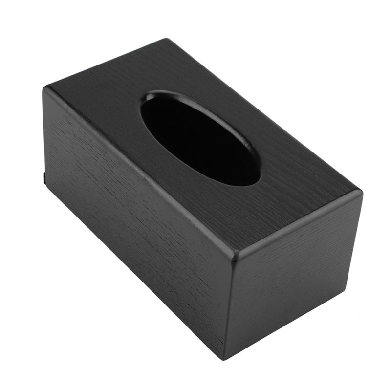 Rectangular Tissue Box: Black, Fine Workmanship, Drawer Type - User-friendly Design, Wood Tissue Box for Living Room, Bedroom, Kitchen - Image 5